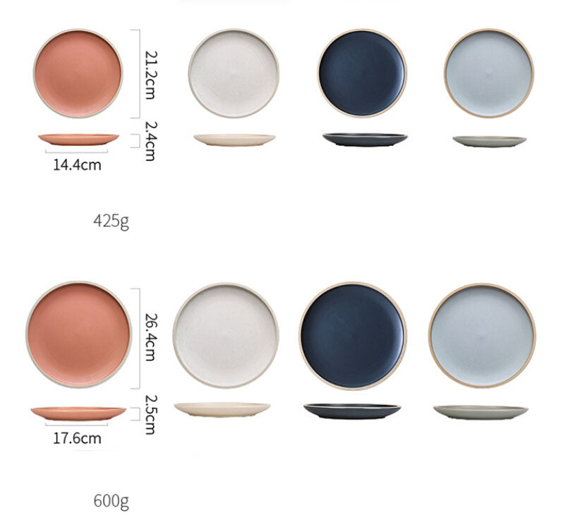 Pur couleur mat en céramique plaque