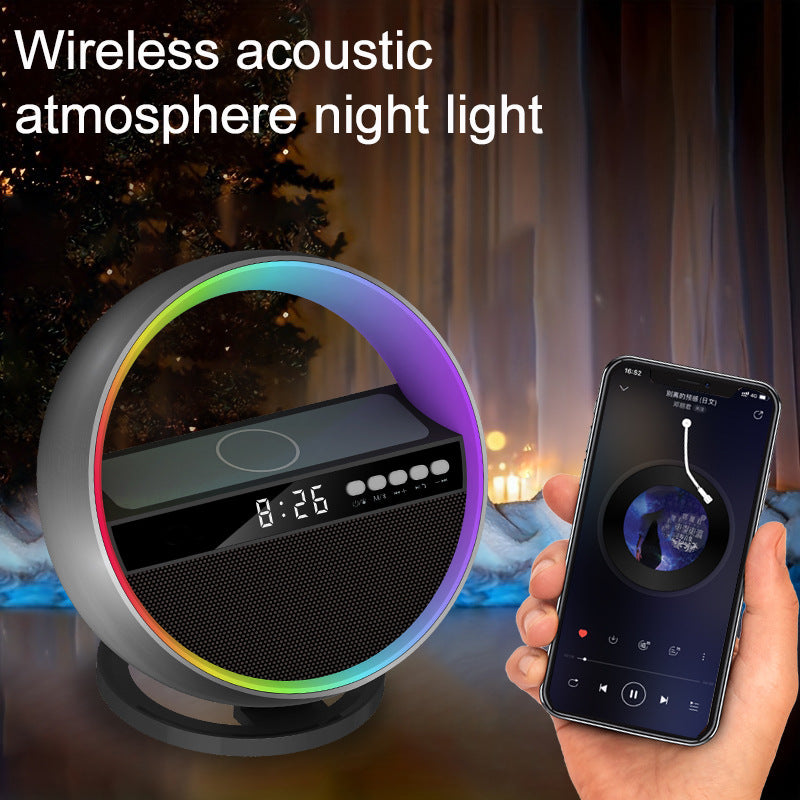 Chargeur sans fil Haut-parleur Bluetooth Grand G Ambience Lumière